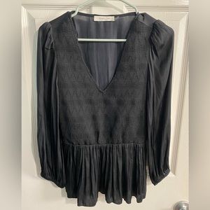 Size M, Black Blouse